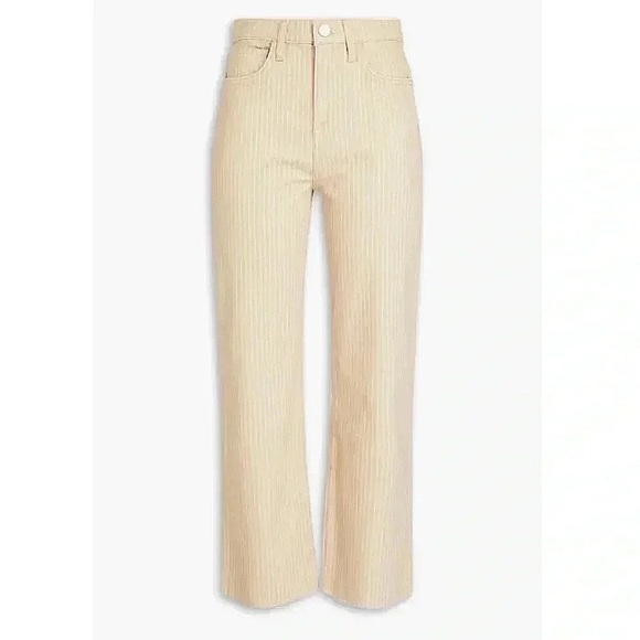Frame Le Jane Straight Leg Jeans Cream Tan - Picture 11 of 15